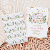 Meisje Pompoen Baby Shower Kaart
