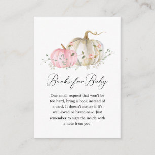 Meisje Pompoen Boeken voor Baby Behuizing Kaart