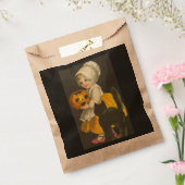 Meisje Pompoen Kat  Halloween Snoep Bedankzakje (Gezegeld)