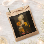 Meisje Pompoen Kat  Halloween Snoep Bedankzakje (Geknipt)