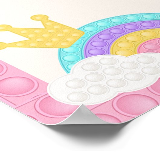 Meisje Pop Het Mijlpaal Fidget Poster (Hoek)