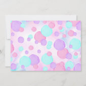 Meisje Pop Over Bubble Foto Kaart (Achterkant)