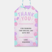 Meisje Pop Over Bubble Gift Label Cadeaulabel (Voorkant)