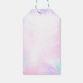 Meisje Pop Over Bubble Gift Label Cadeaulabel (Achterkant)