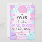 Meisje Pop Over Bubble Kaart (Voorkant)