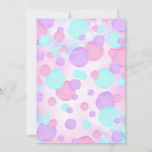 Meisje Pop Over Bubble Kaart (Achterkant)