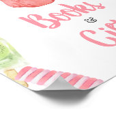 Meisje Popsicle Baby shower Boeken en geschenken Poster (Hoek)