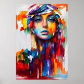 Meisje portret van elegantie poster (Voorkant)