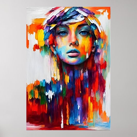 Meisje portret van elegantie poster (Voorkant)