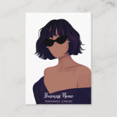 Meisje Portretten Sieraden | Oorbellen Display Kaa Visitekaartje (Voorkant)