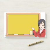 Meisje Post-it® Notes (Op bureau)