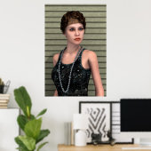  meisje poster (Thuiskantoor)