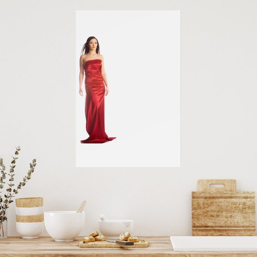 meisje poster (Keuken)