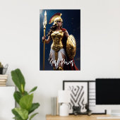 Meisje Power! Athena Poster (Thuiskantoor)