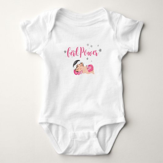 Meisje power boxer romper (Voorkant)