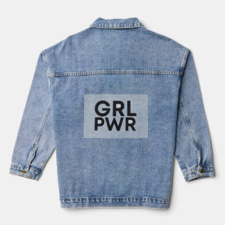 Meisje power denim jas jacket