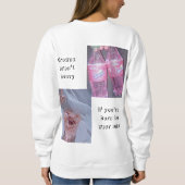 Meisje Power Merk Sweatshirt (Pinterest thema) (Achterkant)