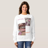 Meisje Power Merk Sweatshirt (Pinterest thema) (Voorkant volledig)