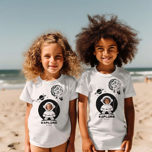 Meisje Power Ontdek meer Astronaut aangepaste foto T-shirt