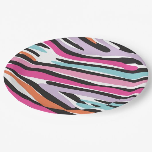 Meisje Power Party Borden (roze) Papieren Bordje (Gekanteld)