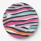 Meisje Power Party Borden (roze) Papieren Bordje (Voorkant)