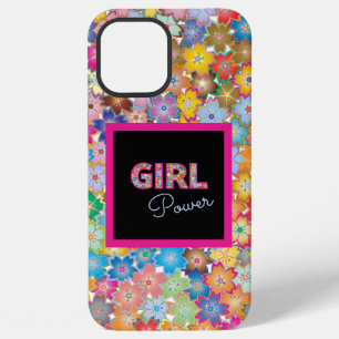 Meisje Power   Roze Meisje Mooie Wildflower Vrouwe iPhone 12 Pro Max Hoesje
