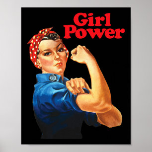 Meisje Power T Shirt Vrouwen Feminist Roar Resist Poster