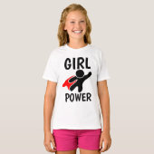 MEISJE POWER T-shirts kinder & tiener (Voorkant volledig)