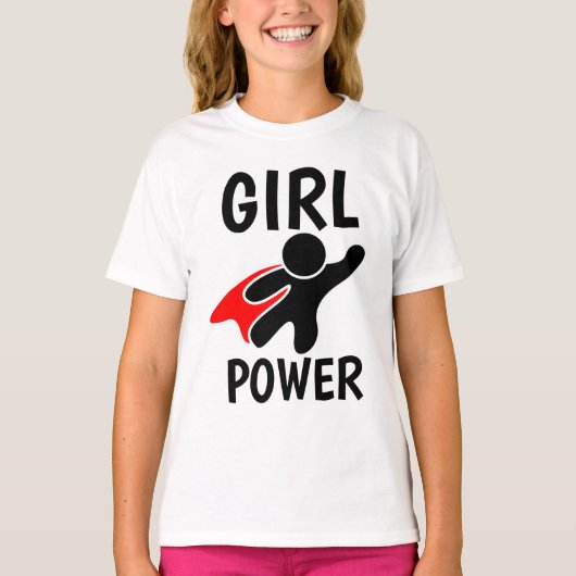MEISJE POWER T-shirts kinder & tiener (Voorkant)