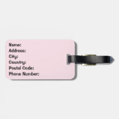 Meisje Power tekst ontwerp met sterren Bagagelabel (Achterkant horizontaal)