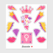 Meisje Power Vrouwen Empowerment Sticker Pack (Vel)