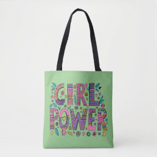 Meisje Power Vrouwen Schattig Tote Bag