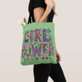 Meisje Power Vrouwen Schattig Tote Bag (Dichtbij)