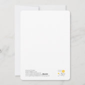 Meisje praat over de oude muur, denk aan jou feestdagenkaart (Achterkant)