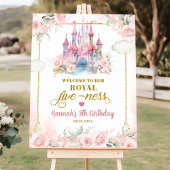 Meisje Prinses Haar Koninklijke Fiveness Welkom Te Poster