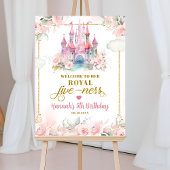 Meisje Prinses Haar Koninklijke Fiveness Welkom Te Poster