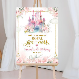 Meisje Prinses Haar Koninklijke Fiveness Welkom Te Poster