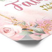 Meisje Prinses Koninklijk Kasteel 5e Verjaardag Fa Poster (Hoek)