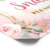 Meisje Prinses Koninklijk Kasteel 5e Verjaardag Sn Poster (Hoek)