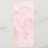 Meisje Prinses Koninklijk Kasteel vijfde verjaarda Menu (Achterkant)