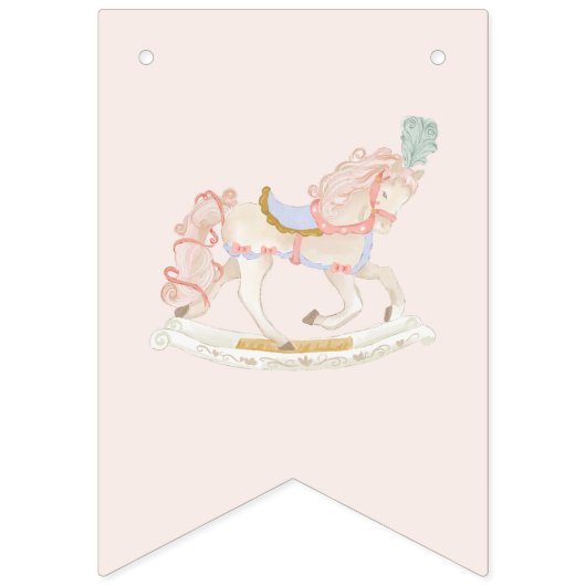 Meisje Prinses Sprookjesachtige Ballerina Verjaard Vlaggetjes (Derde vlag)