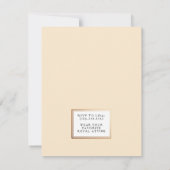 Meisje Prinses Verjaardag | Themafeestje Kaart (Achterkant)