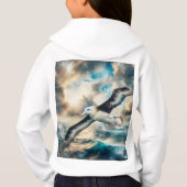 Meisje Pullover Hoodie Albatross Print (Achterkant)