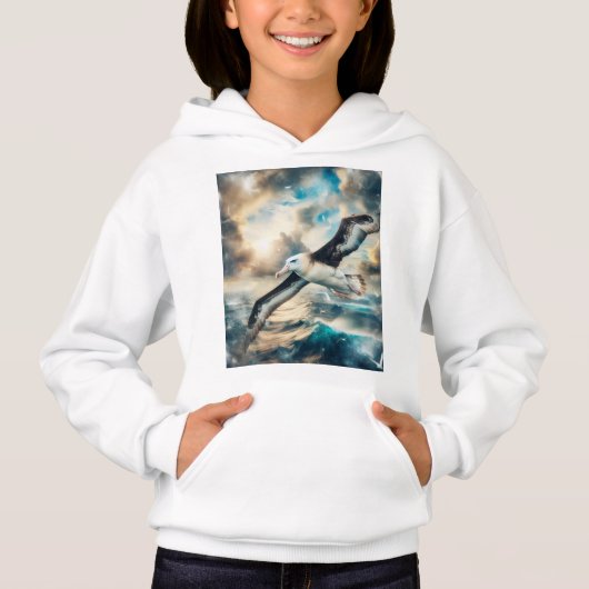 Meisje Pullover Hoodie Albatross Print (Voorkant)