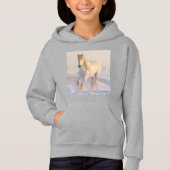 Meisje Pullover Hoodie met Paard (Voorkant)