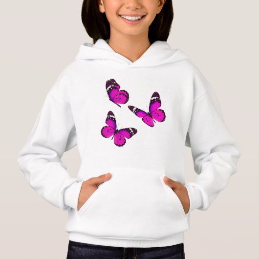 Meisje Pullover vlinder hoodie (Voorkant)