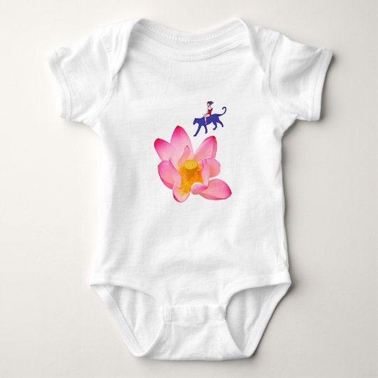 Meisje, Puma en Lotus Romper (Voorkant)