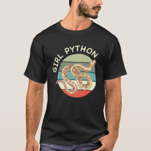 Meisje Python Bal Python Pet Snake Dier T-shirt