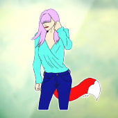 meisje raamsticker (Vel 3)