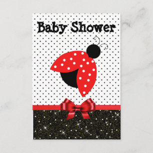 Meisje RedLadybug Baby shower Uitnodiging